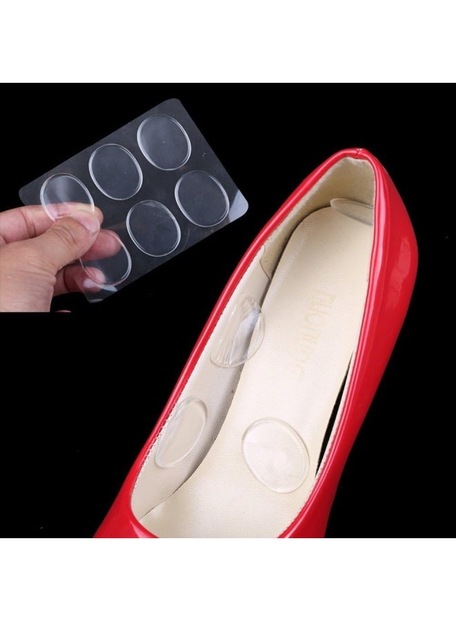 لاصق جل للكعب والقدم – وسادات حذاء سيليكون جل لينة ذاتية اللصق لمنع الانزلاق والاحتكاك – Heel Gel Stickers لتوسيع الحذاء الواسع ومنع القرح والبثور – دعامة كعب داخلية لتثبيت القدم وتقليل ألم المشي والوقوف الطويل – وسادات كعب شفافة مانعة للانزلاق للرجال والنساء – مناسبة للأحذية الضيقة والواسعة والكعب العالي والرياضي (عدد 6 قطع) - Image 4